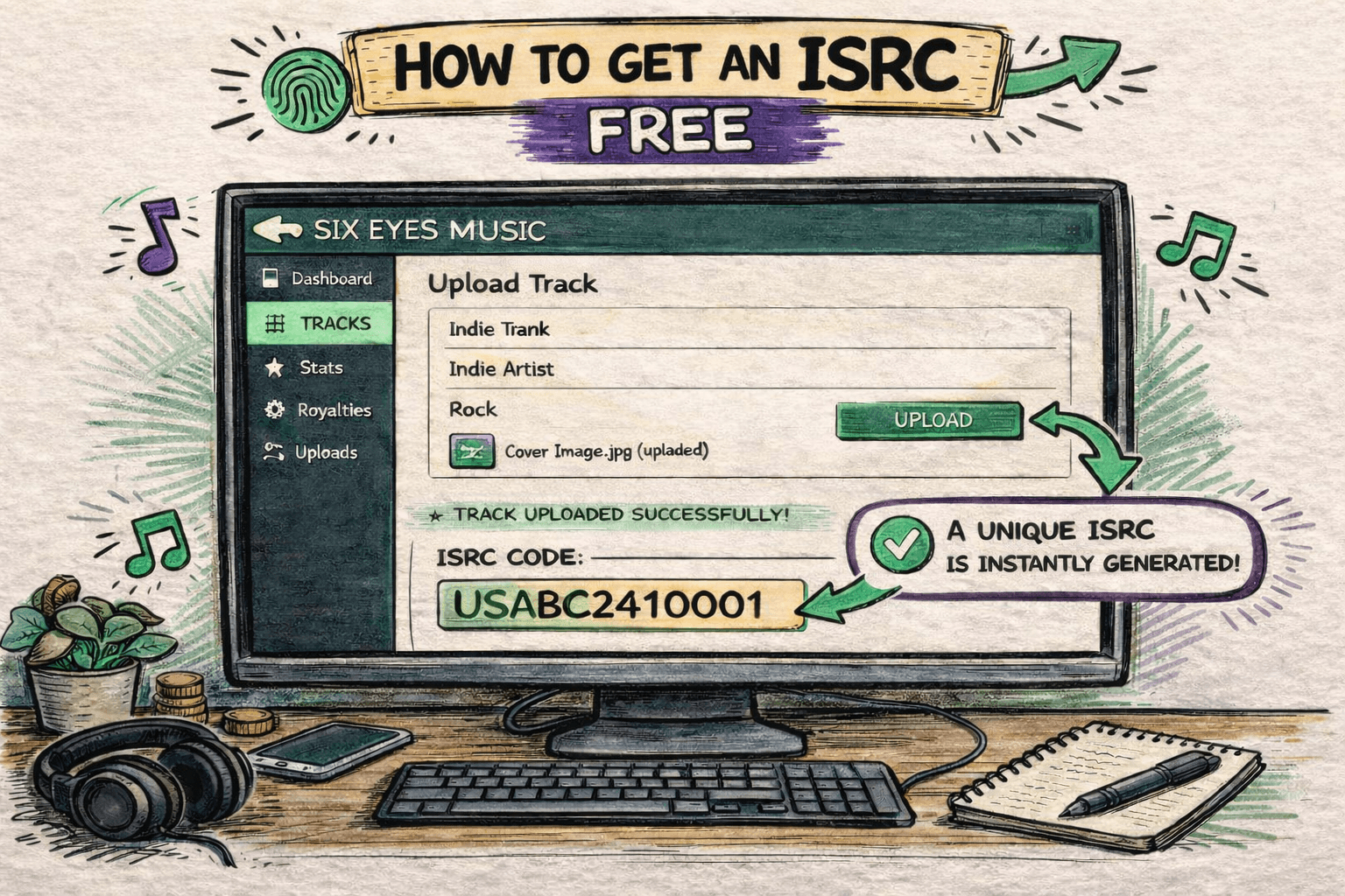 How to get an ISRC code generator through music distribution