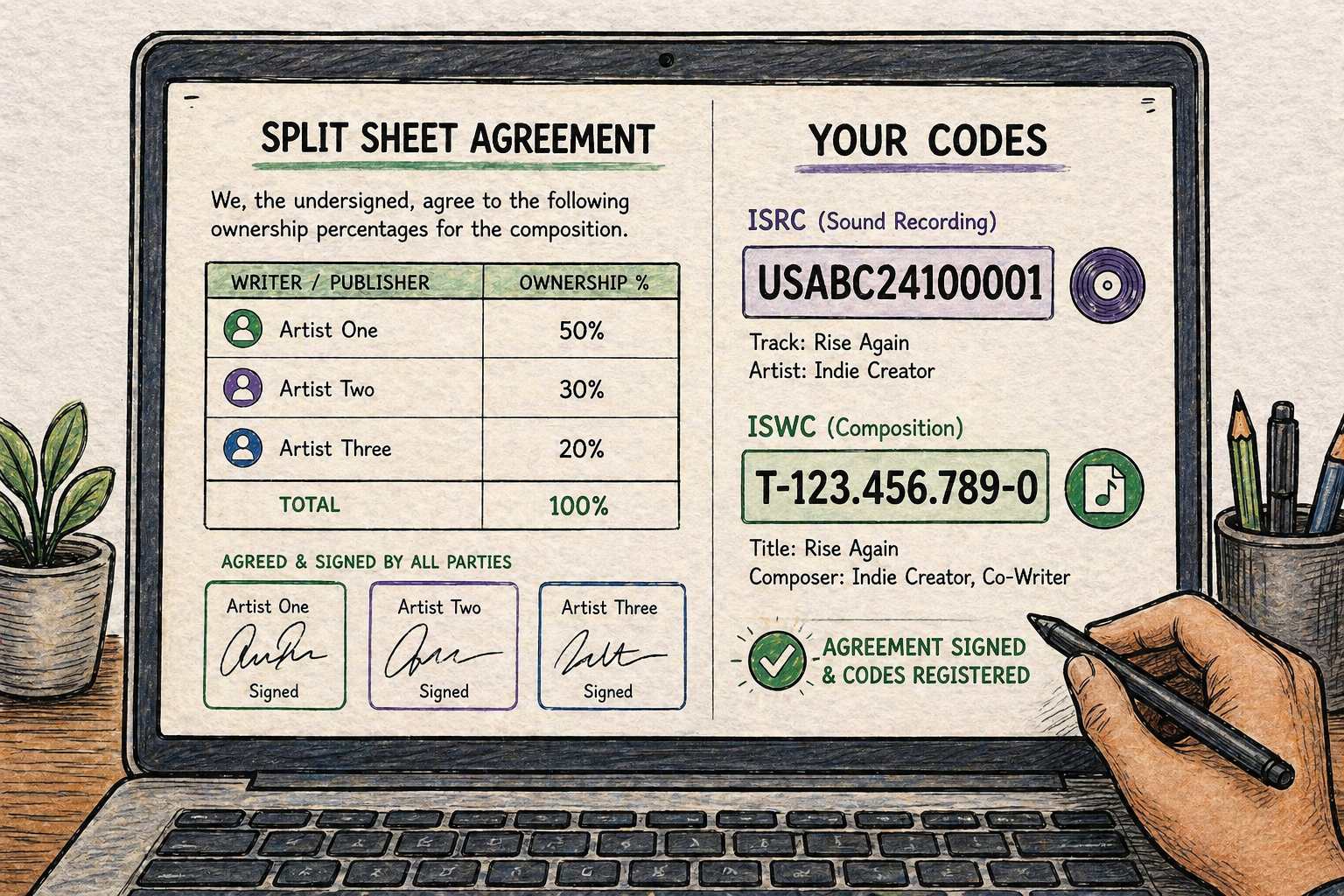 Registering ISRC and ISWC codes for accurate ASCAP vs BMI vs PRS payouts